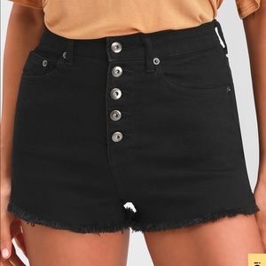 JACK by BB Dakota black denim shorts